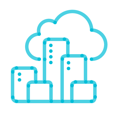 Cloud managed services icon